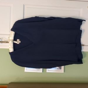 Pact The Costal Daily Top Organic Gauze Cotton Navy Blue  XL/XXL